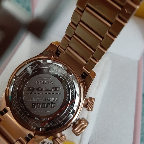 ⏳⏱INVICTA BOLT SPORT ROSE GOLD WATCH Model 12460 main image 10